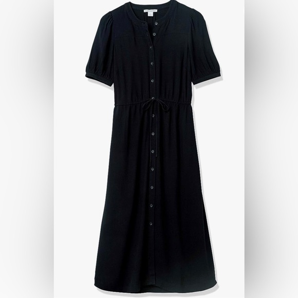 Amazon Essentials Women's Relaxed Fit Half-Sleeve Waisted Midi A-Line Dress - Picture 8 of 13